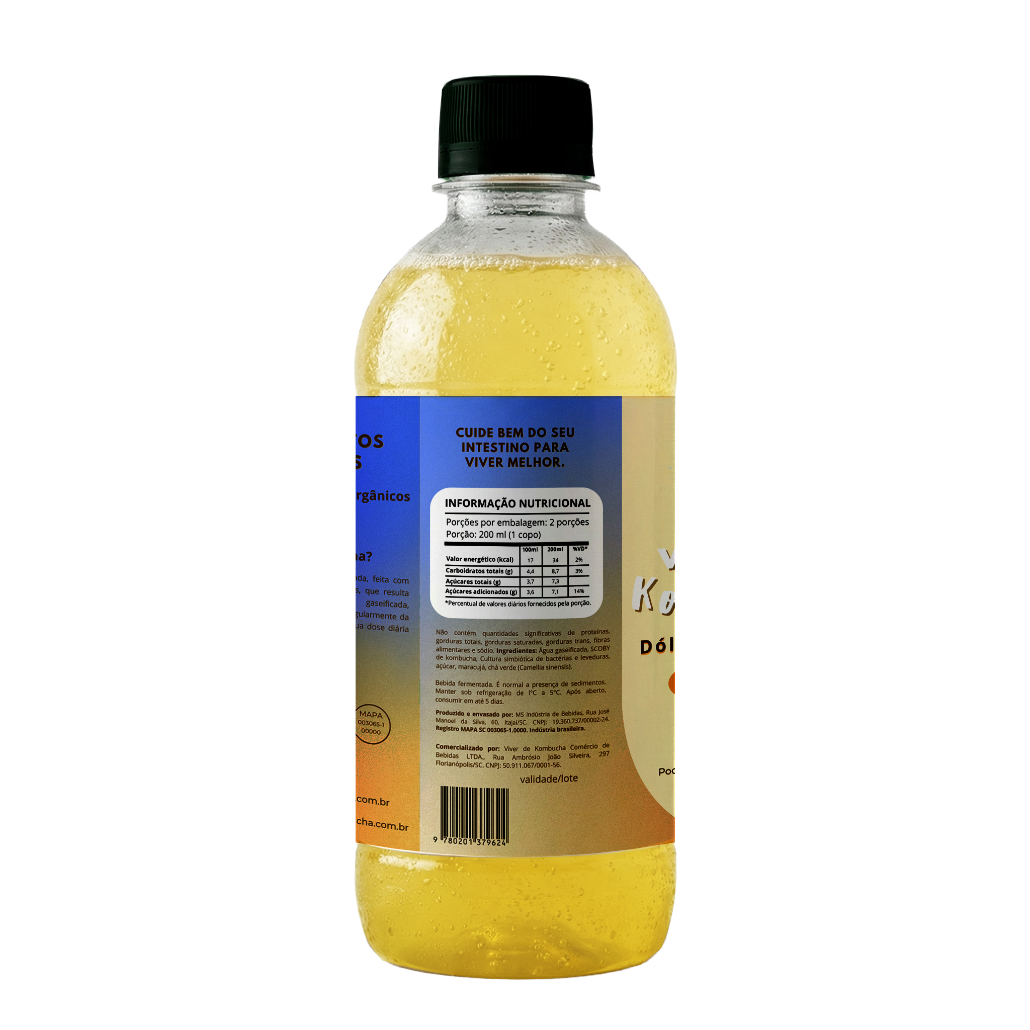 Kit com 24 Kombuchas Sabor Maracujá