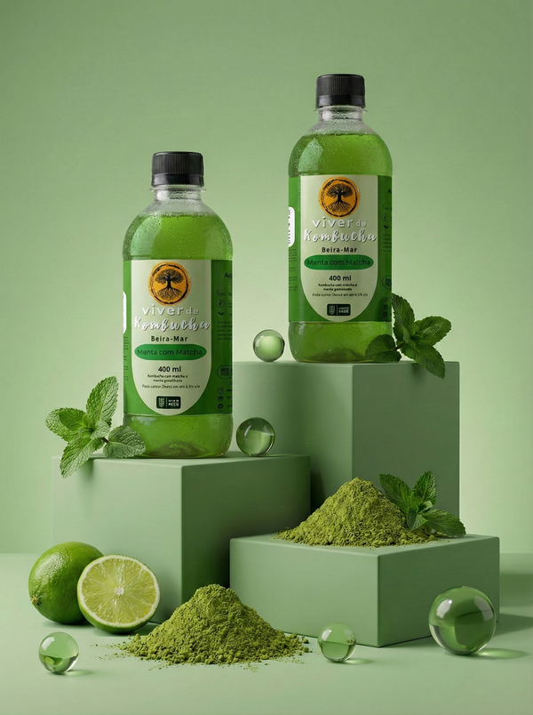 KIt Kombucha sabor Menta & Matcha
