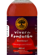 Kit com 24 Kombuchas de Uva e Morango 400ml